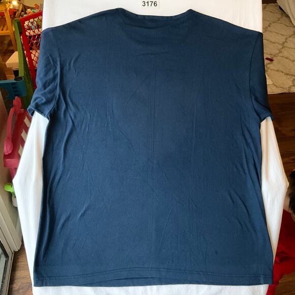 EZL Men Short Sleeve T-shirt Size L, Blue, Love America Made In U.S.A - Picture 7 of 7